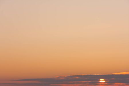 Orange sunset backgroundの写真素材