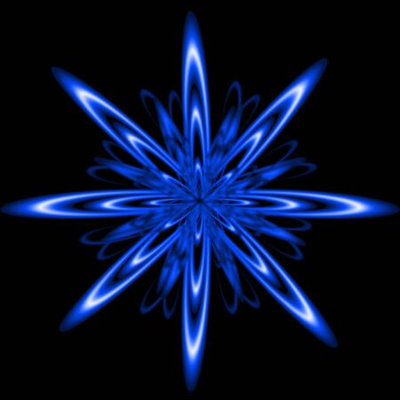 Abstract computer generated illustration of a flowerの写真素材