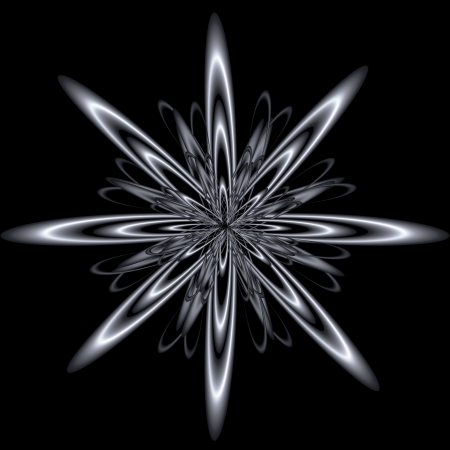Abstract computer generated illustration of a flowerの写真素材