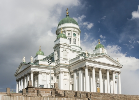 St Nicholas Lutheran Cathedral in the centre of Helsinki, the capital of Finland の写真素材