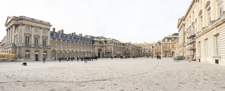 Panorama of Versaille palace in France