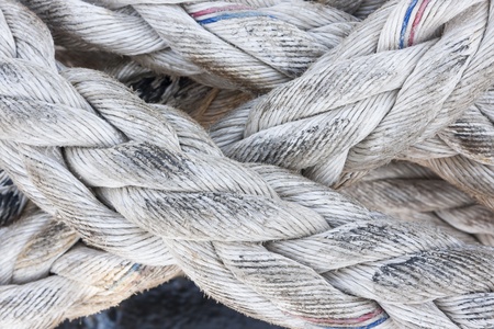 Closeup of strong industrial tightropeの写真素材