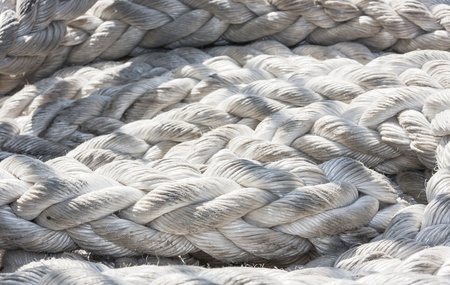 Closeup of strong industrial tightropeの写真素材