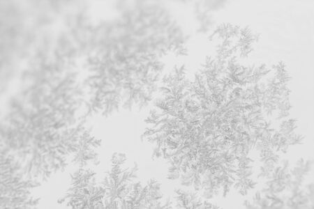 Closeup of large snow or ice crystalsの写真素材