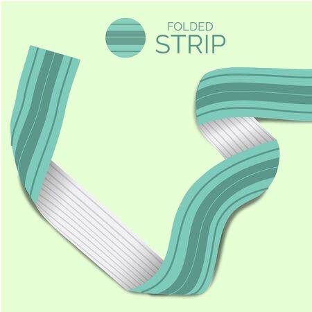 abstract folded stripsのイラスト素材