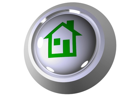 3D home buttonの写真素材