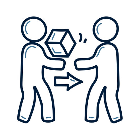 Hand drawn delivery doodle line illustration. Delivery doodle icon vector.のイラスト素材