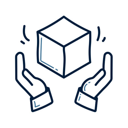 Hand drawn delivery doodle line illustration. Delivery doodle icon vector.のイラスト素材