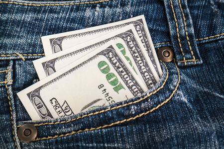 Money in the jeans pocket