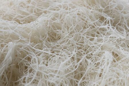 Fresh kadaif ready for backing macro chotの写真素材