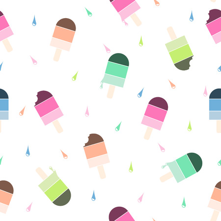 Ice cream pattern background.のイラスト素材