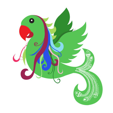 bird, parrotのイラスト素材