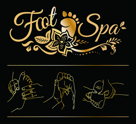 foot spaのイラスト素材