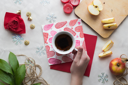 morning teaの写真素材