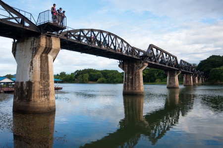 The Bridge on River Kwai , Kanchanaburi, Thailandのeditorial素材