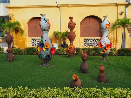 Art in museum, Ratchaburi province, Thailandの素材