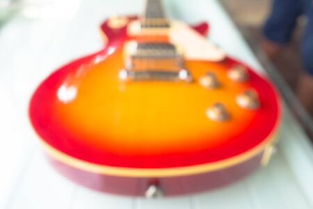 Abstract blur of electric guitarの写真素材