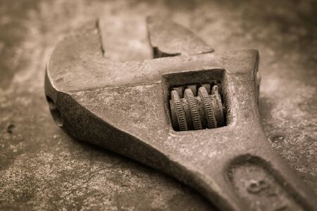 Still life with dirty tools on hard work