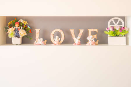 Still life with set of love in valentine dayの写真素材