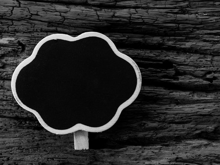 Art wooden sign background on dried woodenの写真素材