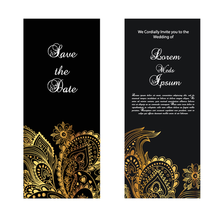Elegant & Luxury Wedding card templateのイラスト素材