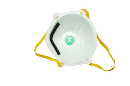 N95 mask for protection pm 2.5 and corona virus isolated on white background,Health mask to prevent PM2.5 dust.の写真素材