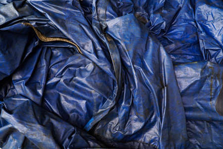 Large Blue Plastic Tarp Background With Wrinkles  Shadows,Blue tarps tarpaulin covering