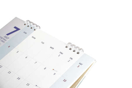 Month on 2021 calendar page with pen business planning appointment meeting conceptの写真素材