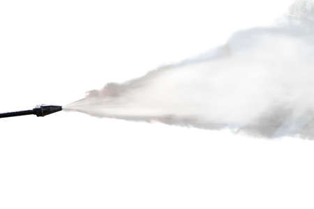 high pressure water gun on white backgroundの写真素材