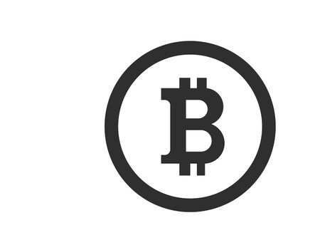 Bitcoin payment symbol icon.Digital currency logo simpleの写真素材
