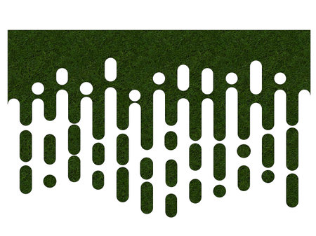 Background with vertical stripes of grass Vector background illustration,mustard Rounded Lines Halftone Transitionの写真素材
