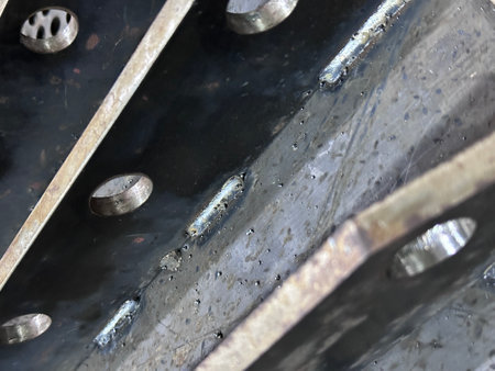 Close up of metal parts, detail of metal parts, industrial background