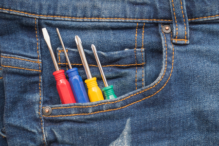 Put tools in jeansの写真素材