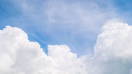 Beautiful sky with white clouds