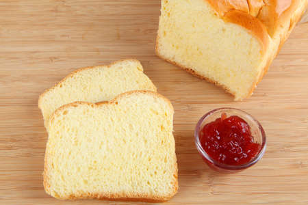 brioche bread with jam