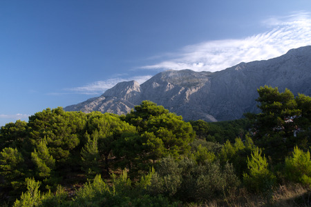 Biokovo mountain range. Makarska riviera. Croatiaの写真素材