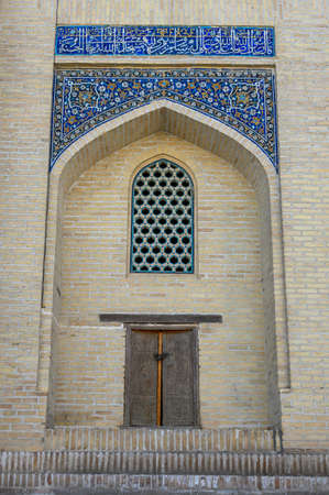 Traditional oriental architecture in the Uzbek city of Bukharaの写真素材