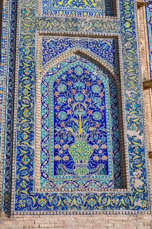 Traditional oriental architecture in the Uzbek city of Bukharaの写真素材