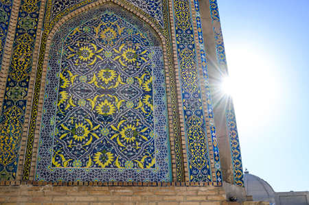 Traditional oriental architecture in the Uzbek city of Bukharaの写真素材