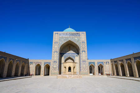 Traditional oriental architecture in the Uzbek city of Bukharaの写真素材