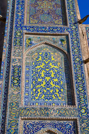 Traditional oriental architecture in the Uzbek city of Bukharaの写真素材