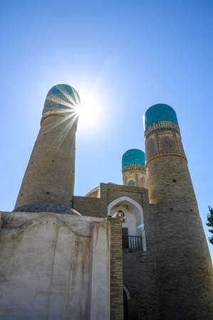 Traditional oriental architecture in the Uzbek city of Bukharaの写真素材