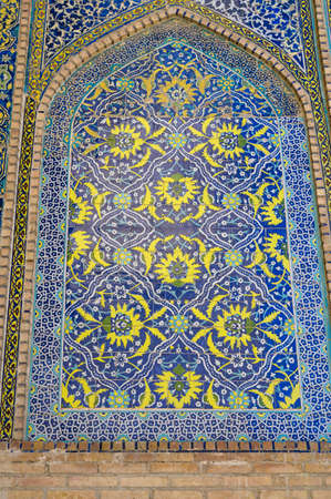 Traditional oriental architecture in the Uzbek city of Bukharaの写真素材