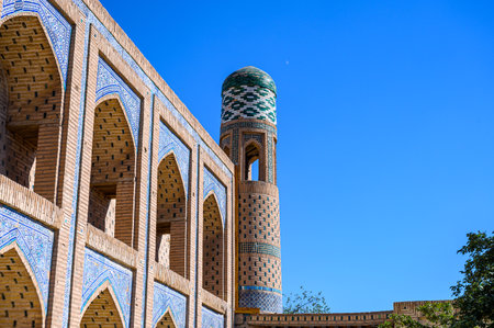 Ancient architecture of the Uzbek city of Khiva.のeditorial素材