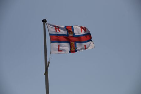 Lifeboat flagの写真素材