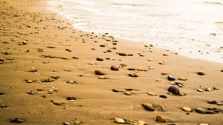 stones on the beachの写真素材