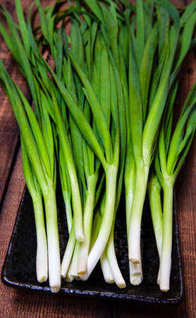 Closeup of the fresh chives