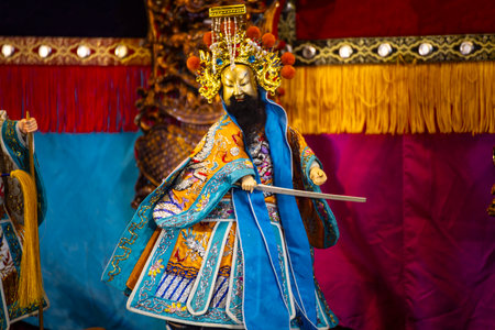 the essence of a Glove Puppetry (Budaixi) performanceの写真素材