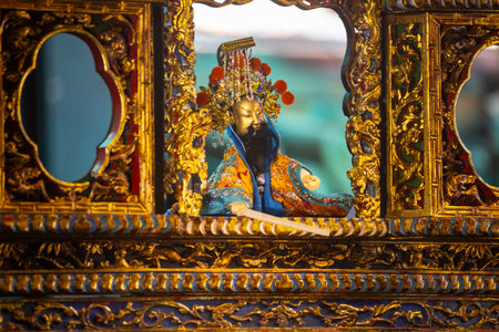 the essence of a Glove Puppetry (Budaixi) performanceの写真素材