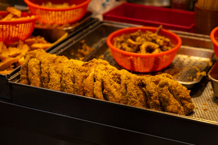 the tempting view of Taiwanese Fried Chicken Chopの写真素材